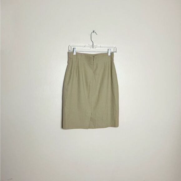SALE! Tan Escada Wool Pencil Skirt Size 36 (4) EUC - Picture 2 of 5